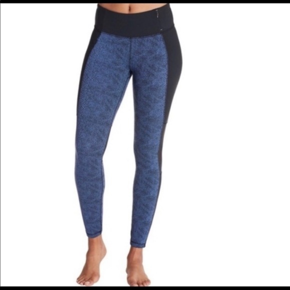 CALIA Blue Mesh Textured Leggings size Small - Picture 1 of 4